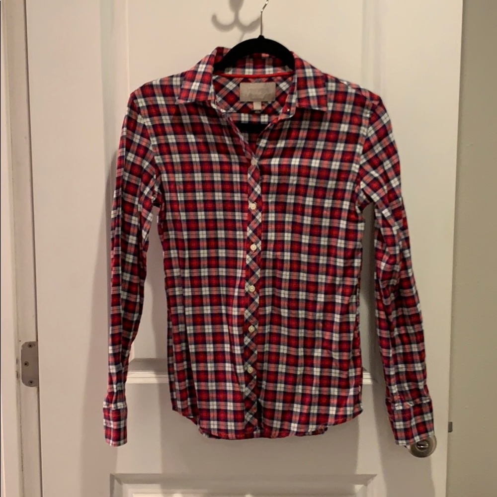 Soft washed red flannel